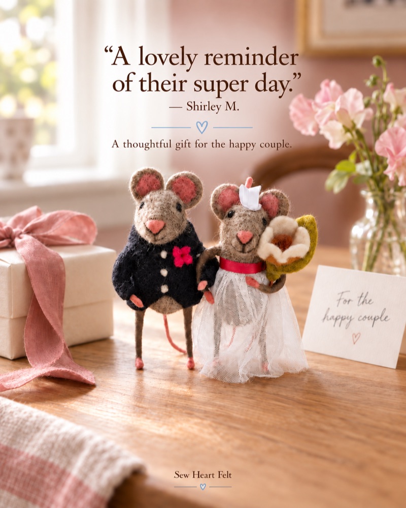 Mice, gift and card, Shirley M. quote