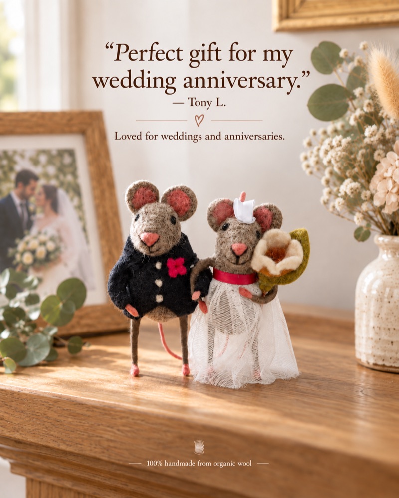 Mice, mantelpiece, Tony L. quote