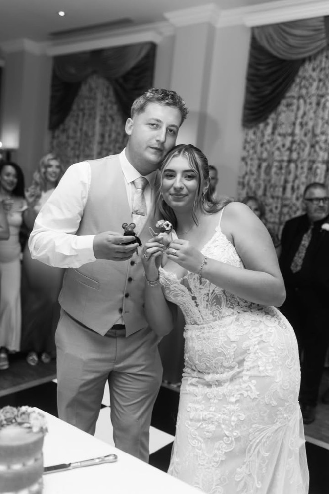 Couple holding the mice